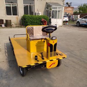 Flatbed <b>Trolley</b>, 4 Wheels Warehouse Transport Cart, Carrier Super and Heavy-duty Flatbed Truck - Product Image 4
