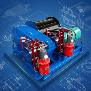 Treuil électrique industriel de <span class=keywords><strong>5</strong></span> <span class=keywords><strong>tonnes</strong></span> pour la métallurgie, l'exploitation minière, l'énergie et la construction, treuil de levage robuste de 5T pour le ciment et le bâtiment - Product Image 5