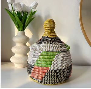 ตะกร้าเก็บหญ้าทะเลทำมือจากธรรมชาติสำหรับตกแต่งบ้านผลิตจากเวียดนาม - Product Image 2