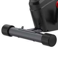 Bicicleta Estática Magnética Silenciosa con 8 Niveles de Tensión Ajustable, Asiento Ajustable, Bicicleta de Spinning para Ejercicio en Casa con Monitor de Ritmo Cardíaco