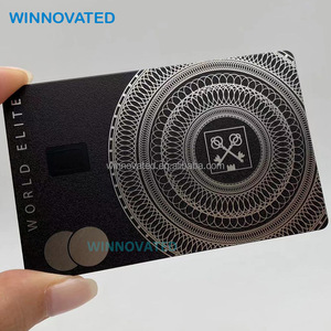 Venta al por mayor de tarjetas de crédito de metal personalizado negro dorado - Product Image 4