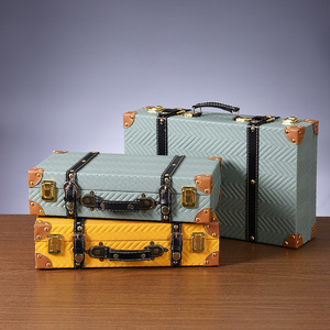 Caja de Almacenamiento de Madera Retro Mystic Arts con Detalles en Cuero para Viajes, Decoración de Bodas, Diseño Minimalista para Equipaje - Product Image 2