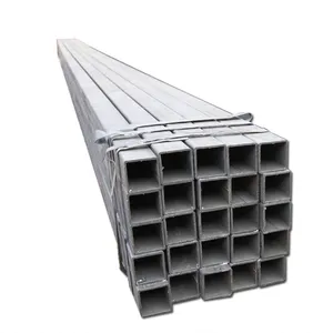 Usine de tubes en acier au carbone carrés 20*20-400*400 Erw, Section creuse rectangulaire en acier noir