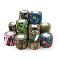 Fournisseur en gros de bandages adhésifs camouflage non tissés, hautement élastiques et respirants, fabricant de bandages cohésifs