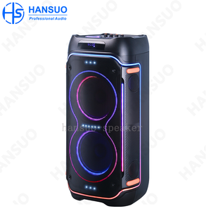 Chất Lượng Tốt Nhà Máy Trực Tiếp Loa Kép 8 Inch Woofer100W Công Suất Cao Xe Đẩy Loa Di Động Với Mic Pin HS-TD08L3 - Product Image 2