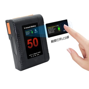 Batterie au lithium BP-50V 3400mAh avec port V-Mount pour éclairage photo Sony, certifiée CE RoHS, vente en gros, haute capacité - Product Image 1