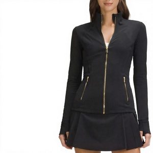 Ensemble veste et leggings de yoga pour femmes, séchage rapide, respirant, tenue de sport taille haute - Product Image 4