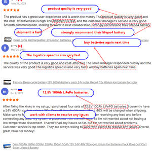 แบตเตอรี่ลิเธียม Derun 12V บลูทูธ 100Ah 200Ah 300Ah แบตเตอรี่ลิเธียมไอออน <span class=keywords><strong>24</strong></span> โวลต์ สำหรับระบบพลังงานภายในบ้าน - Product Image 3