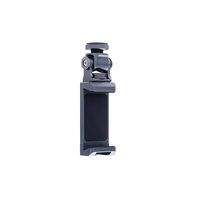 Support de téléphone portable multifonction portable en métal pour griffe porte-accessoire, avec double griffe porte-accessoire et réglage horizontal et vertical à 360°