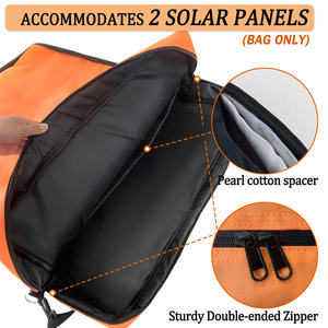 Sac de panneau solaire utilitaire rembourré sac de transport Portable à Double couche pour étui de transport de voyage solaire pour Jackery <span class=keywords><strong>SolarSaga</strong></span> - Product Image 4