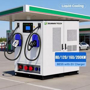 Station de recharge rapide pour véhicules électriques commerciaux 87 kWh 122 kWh 162 kWh IP65 2 pistolets Chargeur rapide DC pour VE - Product Image 1