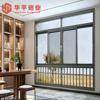 Premium Aluminiumlegierung Schiebefenster mit Sanfter Gleitfunktion und Soft-Close-System für Hotelbalkone
