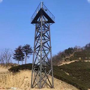 Torre de Radar de 4 Pernas para Segurança e Proteção Contra Incêndios com Superfície Galvanizada a Quente, Sistema de Monitoramento de 15M-50M de Altura - Product Image 1