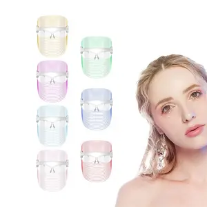 Mesin terapi penggunaan masker wajah Led, 7 warna lampu Led penggosok kulit USB dapat diisi ulang Pdt pengangkat hidung rumah