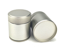 Kaleng Logam Bulat Kosong Food Grade 60mm 30g 50g Wadah Kedap Udara untuk Bubuk Matcha 60*T60/60*T68/60*T100mm