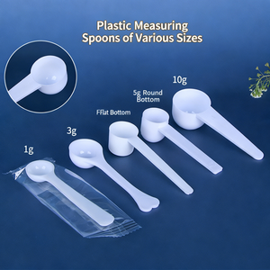 도매 CQ 브랜드 모델 CQ154 사출 성형 플라스틱 스푼-1g/3g/5g/10g 개별 포장 계량 스푼 가정용 - Product Image 3