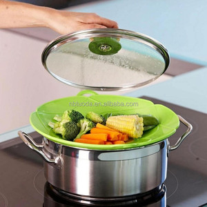 <span class=keywords><strong>Tapa</strong></span> Antiderrames, Protector de Silicona para Ollas contra Derrames y Rebosamientos, Tapas Multifuncionales de Silicona Anti-Salpicaduras - Product Image 1
