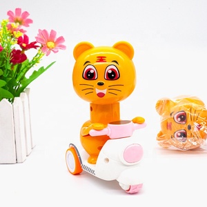 Bán Sỉ Đồ Chơi Trẻ Em Xe Hơi Báo Chí Vịt Nhỏ Màu Vàng Gà Chó Lợn Bò Gấu Trúc Hoạt Hình Quán Tính Kéo Lại Xe Máy Đồ Chơi Trẻ Em - Product Image 5