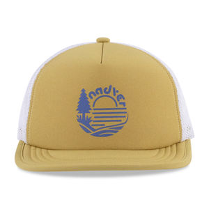 Gorra de camionero de espuma de ala plana con logotipo de impresión personalizado de 5 paneles cómoda al por mayor con correa de nailon ajustable sombrero con hebilla de plástico - Product Image 2