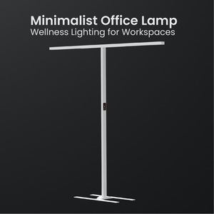 Lámpara de pie LED con sensor de microondas moderna, iluminación de oficina con soporte de pantalla de metal, lámpara de pie - Product Image 1