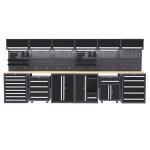 Banco de trabajo de hierro resistente personalizado OEM y gabinete de taller combinación de estación de trabajo de garaje gabinete de herramientas de almacenamiento - Product Image 6