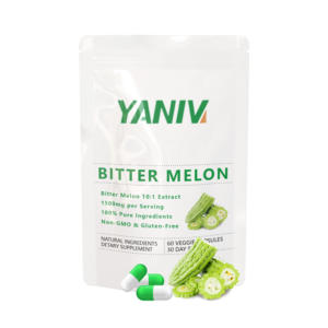 Nhà máy sản xuất OEM ODM <span class=keywords><strong>GMP</strong></span>, viên nang chiết xuất thảo dược mướp đắng 60 viên, chiết xuất dạng lỏng-rắn tự nhiên nguyên chất cấp thực phẩm - Product Image 1