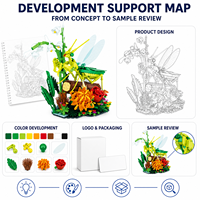 Ensemble de blocs de construction personnalisés Mantis religieuse, modèle d'insecte de jardin en ABS, jouet d'assemblage DIY, cadeau OEM pour enfants de 8 ans et plus