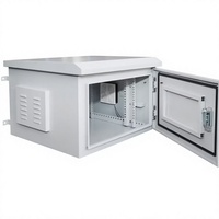 Baie de serveur extérieure IP65, rack télécom étanche 12U en SPCC laminé à froid, armoire réseau extérieure IP67