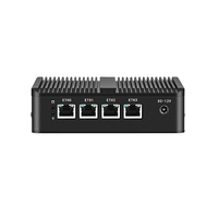 Cheap 4xLan RJ45 Port Fanless Mini PCs N2840 CPU 4GB 32GB X86 Mikrotik Pfsense Router Computer Rugged Firewall PC