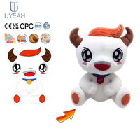 Uyeah OEM/ODM CE/EN71/GRS Adorables poupées en peluche personnalisées à faible MOQ, animaux en peluche doux sur mesure, jouet en peluche vache, cadeaux pour enfants
