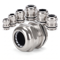 Presse-étoupe en laiton nickelé sur mesure IP68 NPT PG G Filetage M54 M56 M60 Connecteur de presse-étoupe OEM pour équipement industriel
