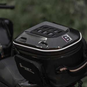 Sac de siège arrière multifonctionnel SLKE Motor avec lumières LED, sac à dos de moto, sac de casque intégral pour moto, coque rigide, étanche - Product Image 2