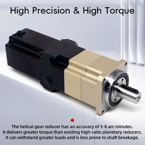 Motor Paso a Paso UMOT con Caja de Engranajes de Baja Holgura, Reductor de Engranajes Helicoidales, Relación 4-70 con Nema17, Par de Salida 1.58-15.98 Nm - Product Image 5