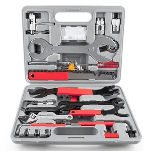 44pcs Bicycle Maintenance Repair Hand Tools Kit Bike Wrench Extractor Tool Set With Box Outdoor Accessories Suit