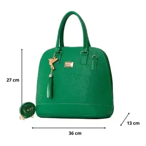 Fana Ayla Sac fourre-tout vert pour femme, petite taille, motif alligator, deux sangles, grande capacité, sac à main décontracté M3778 - Product Image 4