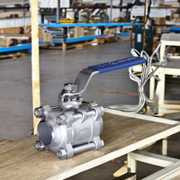 Robinet à bille manuel en acier inoxydable SS316, raccord NPT, joint en PTFE, pression de fonctionnement 1000 PSI, OEM L.Y.C. BT-3AK Max 2"