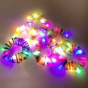 Fasce per capelli con luce a Led Premium fascette elastiche per capelli per ragazze modalità Multi luce LED elastici per capelli fluorescenti a emissione di luce per pasqua - Product Image 3