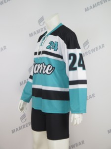 Maillot de hockey imprimé en 3D, maillot de hockey personnalisé en sublimation pour équipe de cheerleading, vente en gros - Product Image 2