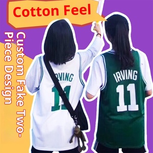 Dos piezas escote Halter patrón de dibujos animados impresión Digital clase uniforme grupo edificio manga corta Escuela Primaria secundaria - Product Image 1