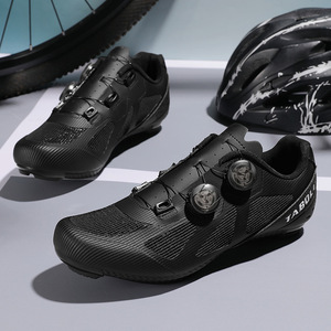 Chaussures de cyclisme pour hommes en gros, à double boucle rotative, pour pédales plates, route et <span class=keywords><strong>VTT</strong></span>, baskets de vélo, chaussures de cyclisme - Product Image 4