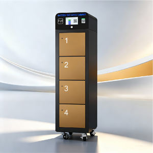 Armoire de permutation de batteries au lithium pour tricycles/motocyclettes électriques à l'étranger, 4 compartiments, charge synchronisée, état de la batterie visible - Product Image 1