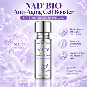 Soin anti-âge nouvelle génération, léger, non collant, élastique, raffermissant, éclaircissant, pour peaux matures et rides, sérum visage NAD+ BIO Glow Lifting - Product Image 1