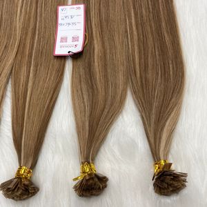 Extensiones de Cabello Humano Balayage Pre-Bonded con Punta K, Virgen, Doble Trama, Queratina, Punta Plana, Venta al por Mayor - Product Image 5