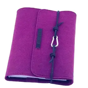 Aangepaste Logo Doek Notebook Hardcover Dankbaarheid Tijdschriften Planner Met Vilt Notebook