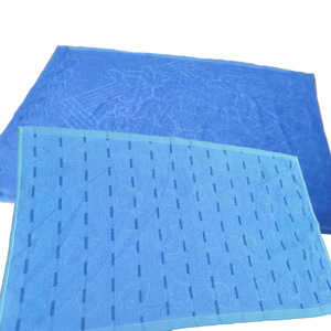 ปลอกหมอนนักเรียนผ้าฝ้ายแท้ 46x76 ซม. สีฟ้า ลายแจ็คการ์ด ระบายอากาศได้ดี ปลอกหมอนสำหรับหอพักฝึกทหาร รับสกรีนโลโก้ - Product Image 1