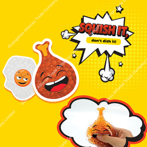 12 Styles Jouet Sensoriel Doux Anti-Stress : Chips de Cola, Burger, Crème Glacée avec Perles d'Eau Orbeeze, Jouet Comestible à Presser à Visage Changeant - Product Image 3