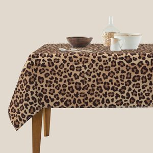 Lavabile leopardo <span class=keywords><strong>tovaglia</strong></span> quadrata per campeggio cucina Picnic feste copertura in poliestere resistente con disegno antimacchia - Product Image 2