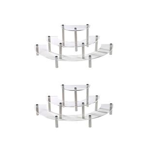 Giá Trưng Bày Bánh Cupcake Tròn Hình Bán Nguyệt Bằng Acrylic Trong Suốt VONVIK Giá Trưng Bày 3 Tầng Cho Đồ Trang Sức, Bánh Nướng, Tượng Nhỏ - Product Image 2