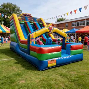 Tobogán Inflable Gigante de PVC de Tres Carriles con Temática de <span class=keywords><strong>Bob</strong></span> <span class=keywords><strong>Esponja</strong></span>, Equipo de Juego Infantil Ecológico de Dibujos Animados, Grado Comercial - Product Image 6