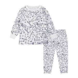 Pyjama à Tricoter Soi-Même pour Enfants, Motif Dinosaure de Dessin Animé, Kit de Pyjama DIY pour Enfant, Expédition en 5 Jours - Product Image 3